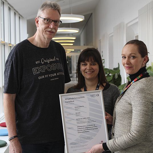 Certifikat Miljøledelse Dansk Kabel Tv Bæredygtig News Mobil