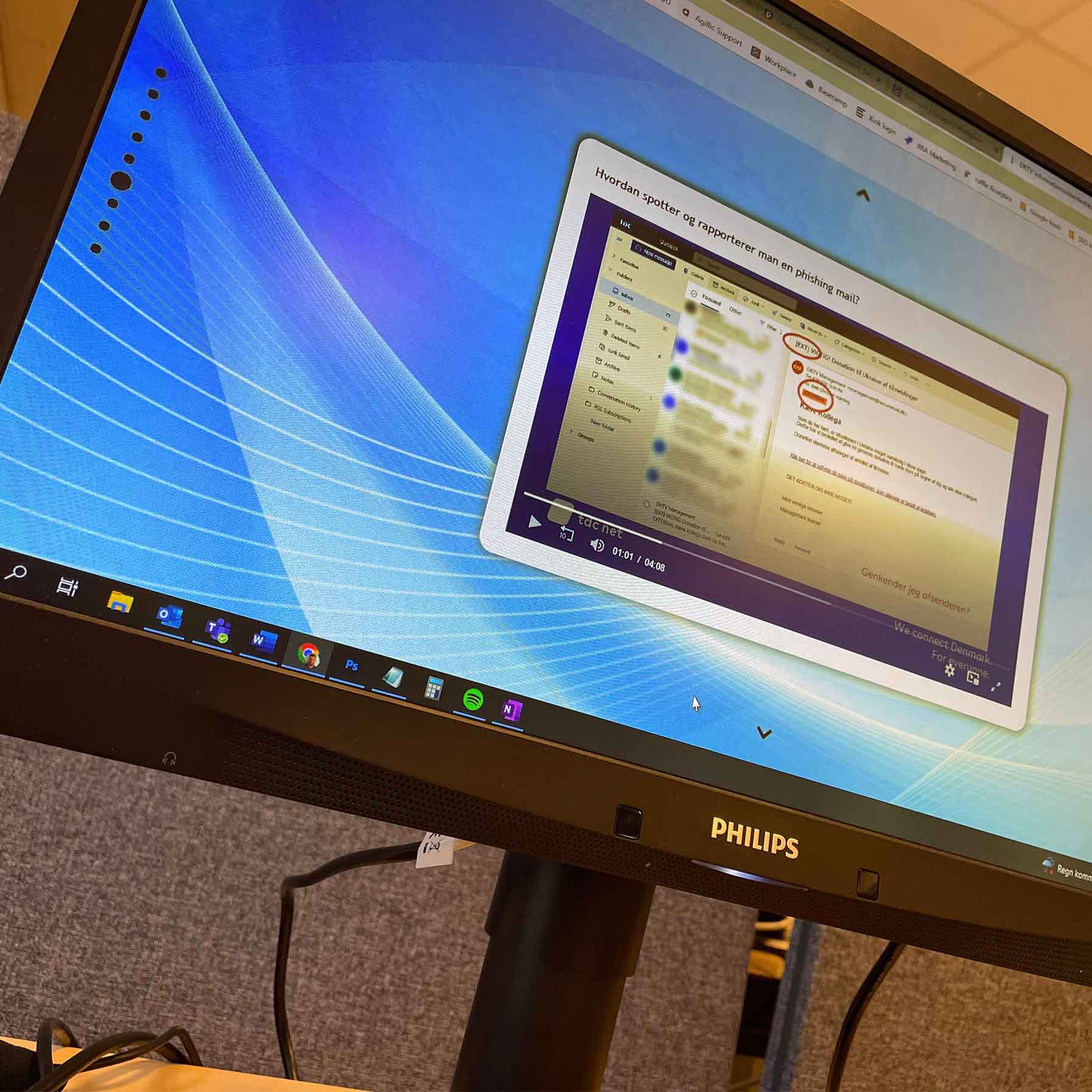 Phishing Cybersikkerhed Artikel Træning