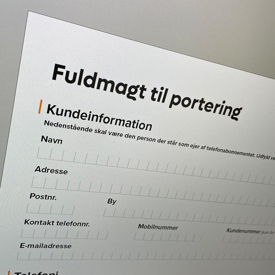 Fuldmagt Til Nummerflytning